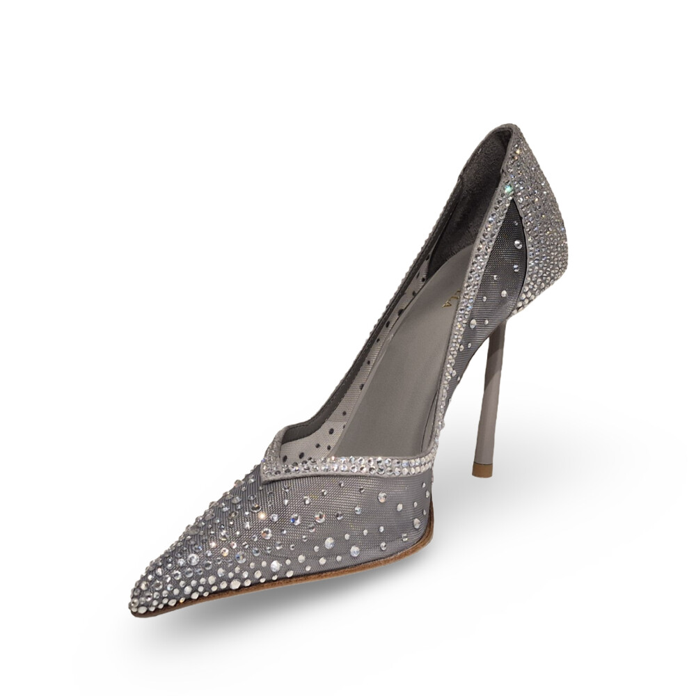 Pantofi Nicole argintii 102