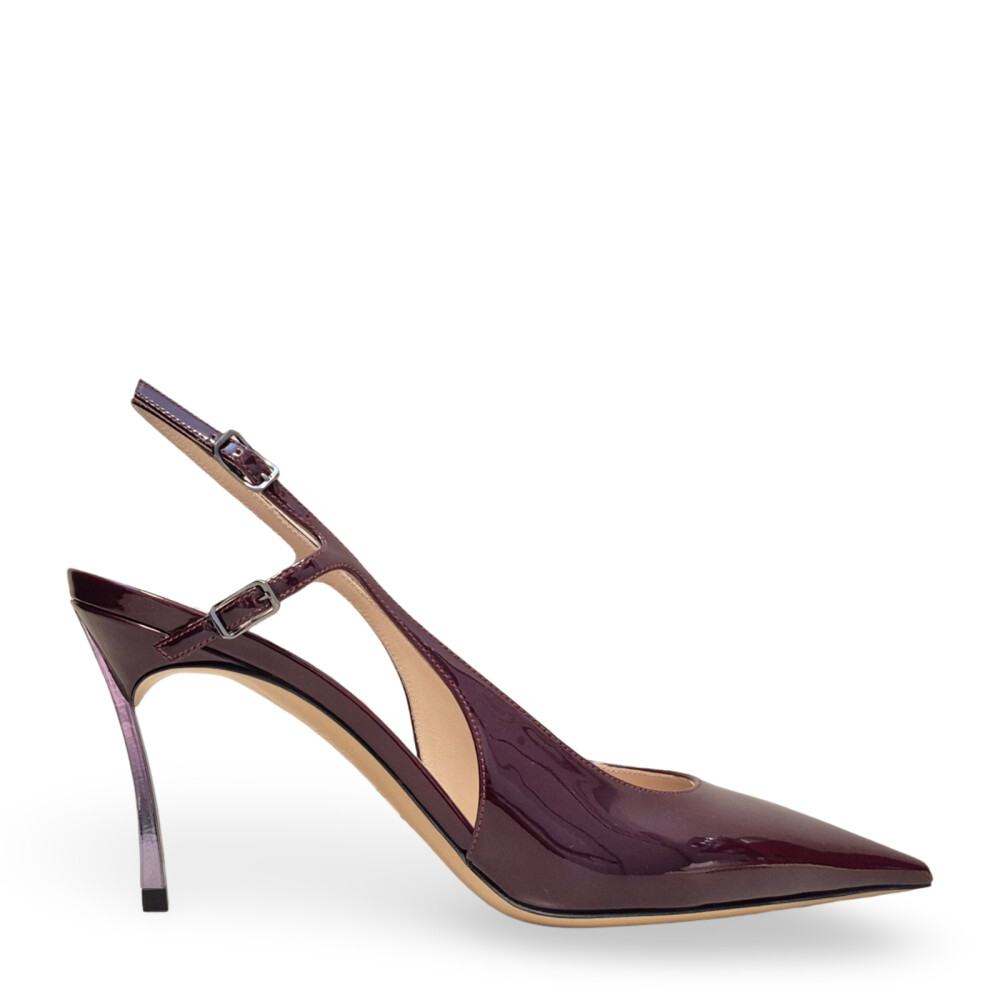 Pantofi slingback bordo Samurai Julia 102