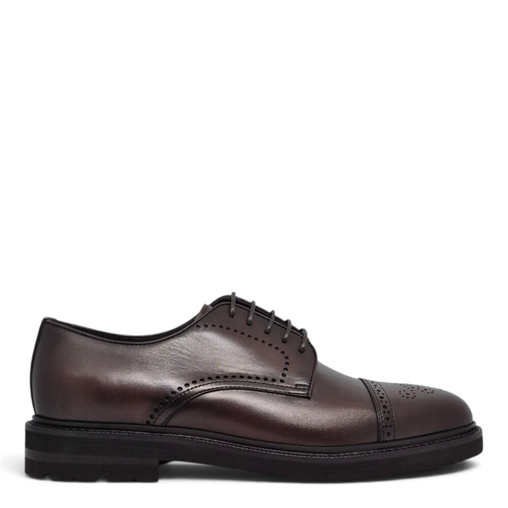 Pantofi Derby 82218 PV maro 202