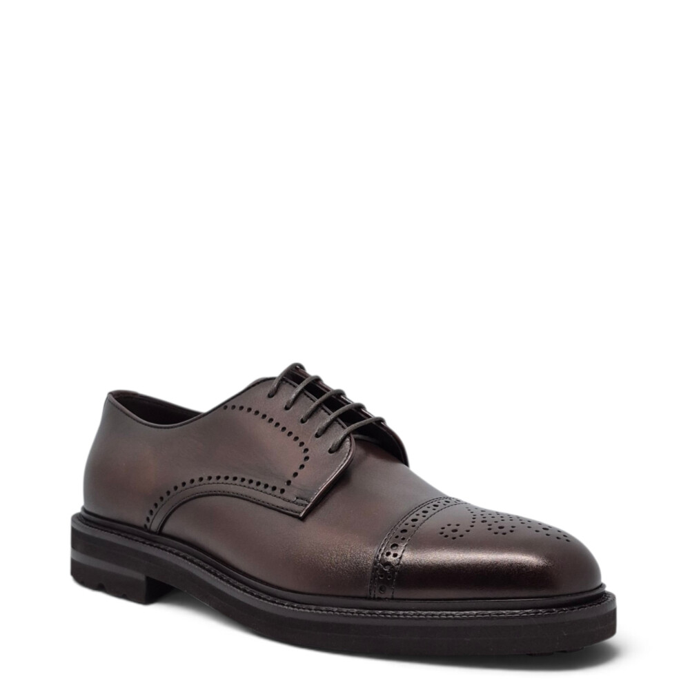 Pantofi Derby 82218 PV maro 202