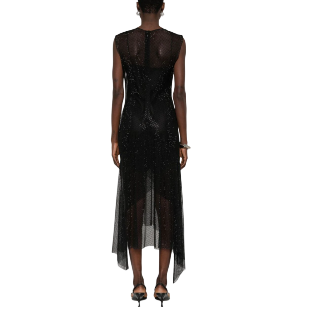 Rochie midi cu strasuri aplicate