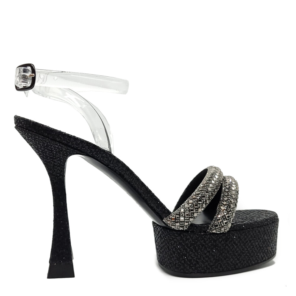 Sandale negre Donna Hollywood 3