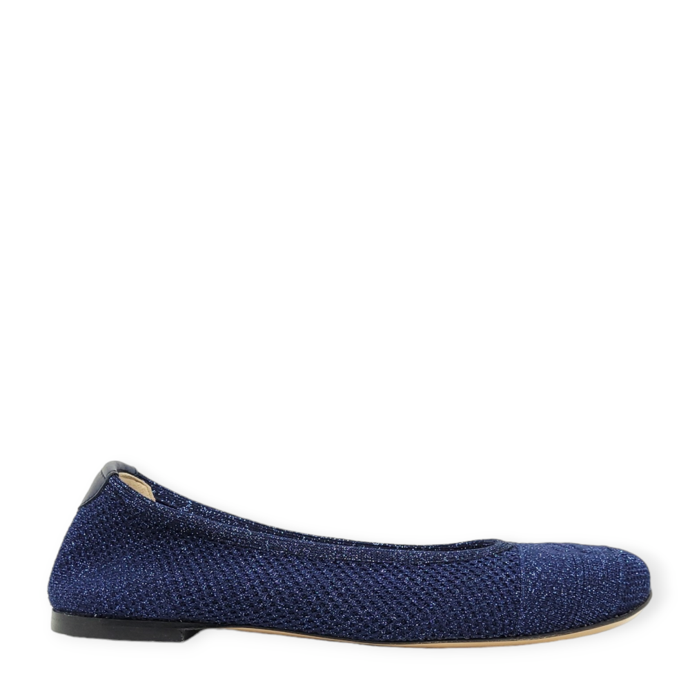 Balerini albastri cu glitter 214