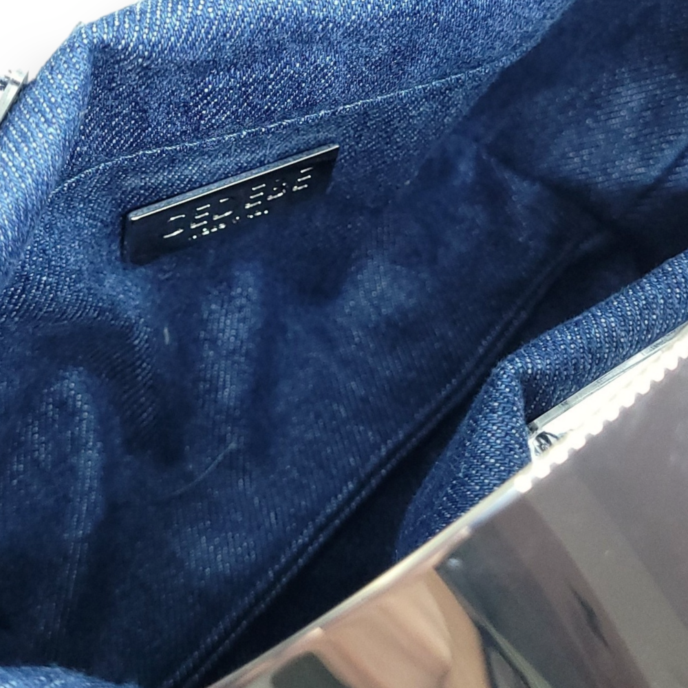Geanta Tay Denim Glass