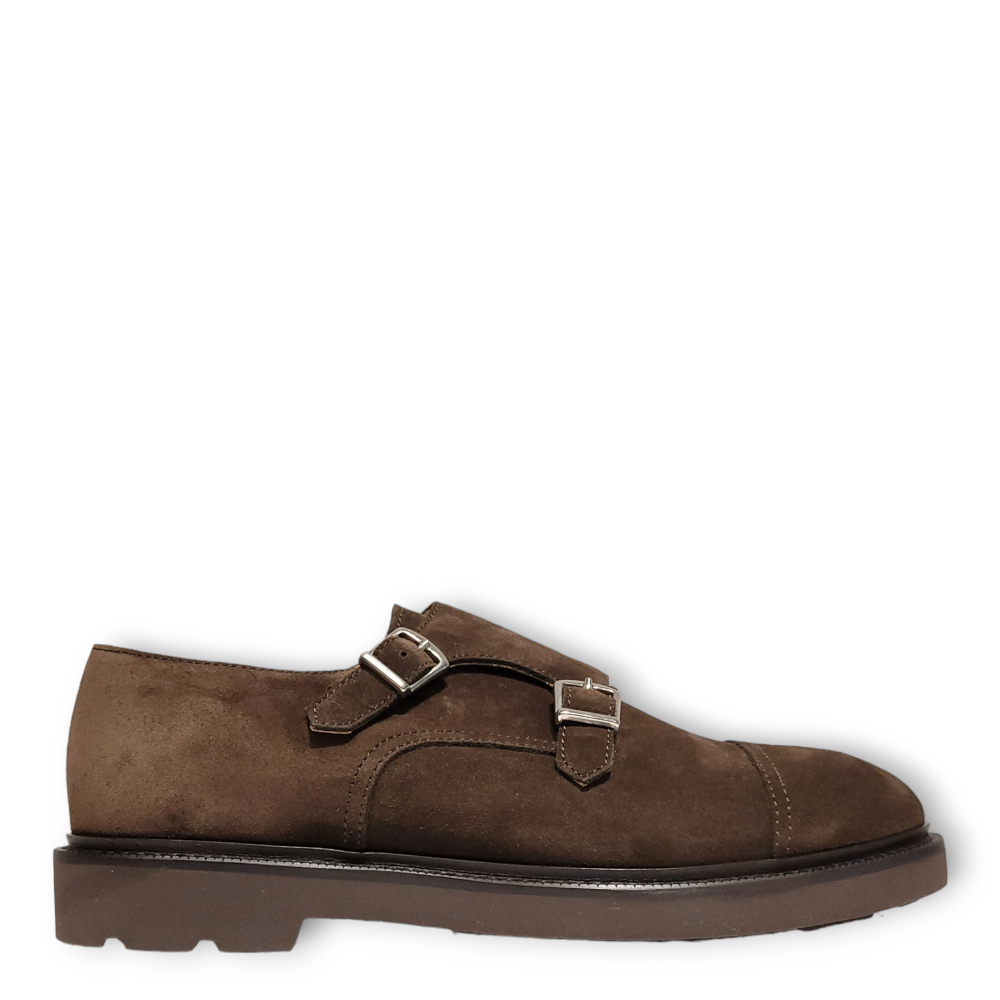 Pantofi Monk Strap maro 84208