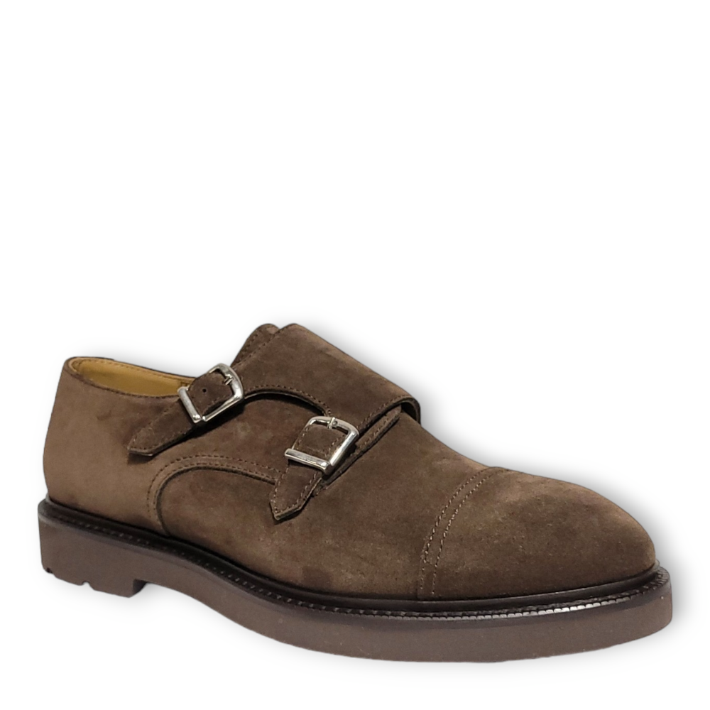 Pantofi Monk Strap maro 84208
