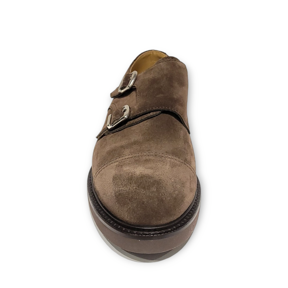 Pantofi Monk Strap maro 84208