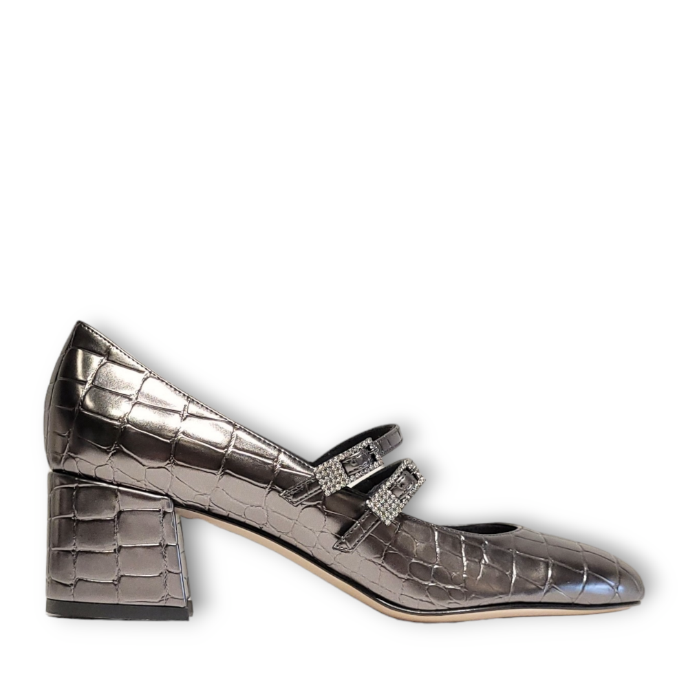 Pantofi Danielle Mary Jane argintii