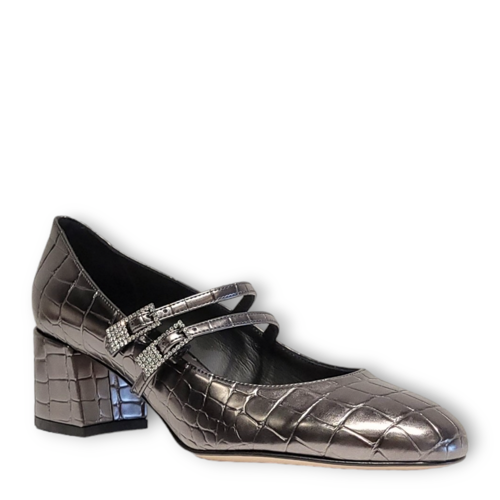 Pantofi Danielle Mary Jane argintii