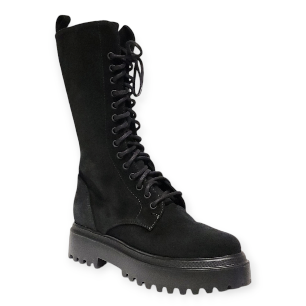 Ghete Ranger negre din piele intoarsa 24W