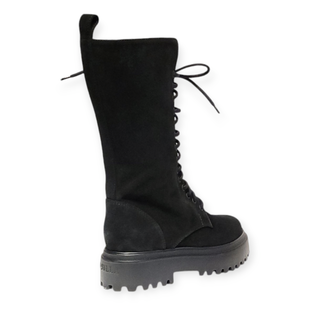 Ghete Ranger negre din piele intoarsa 24W