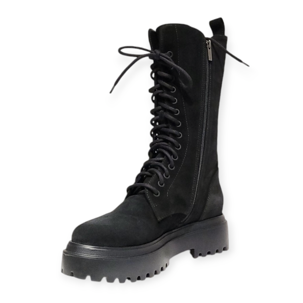 Ghete Ranger negre din piele intoarsa 24W