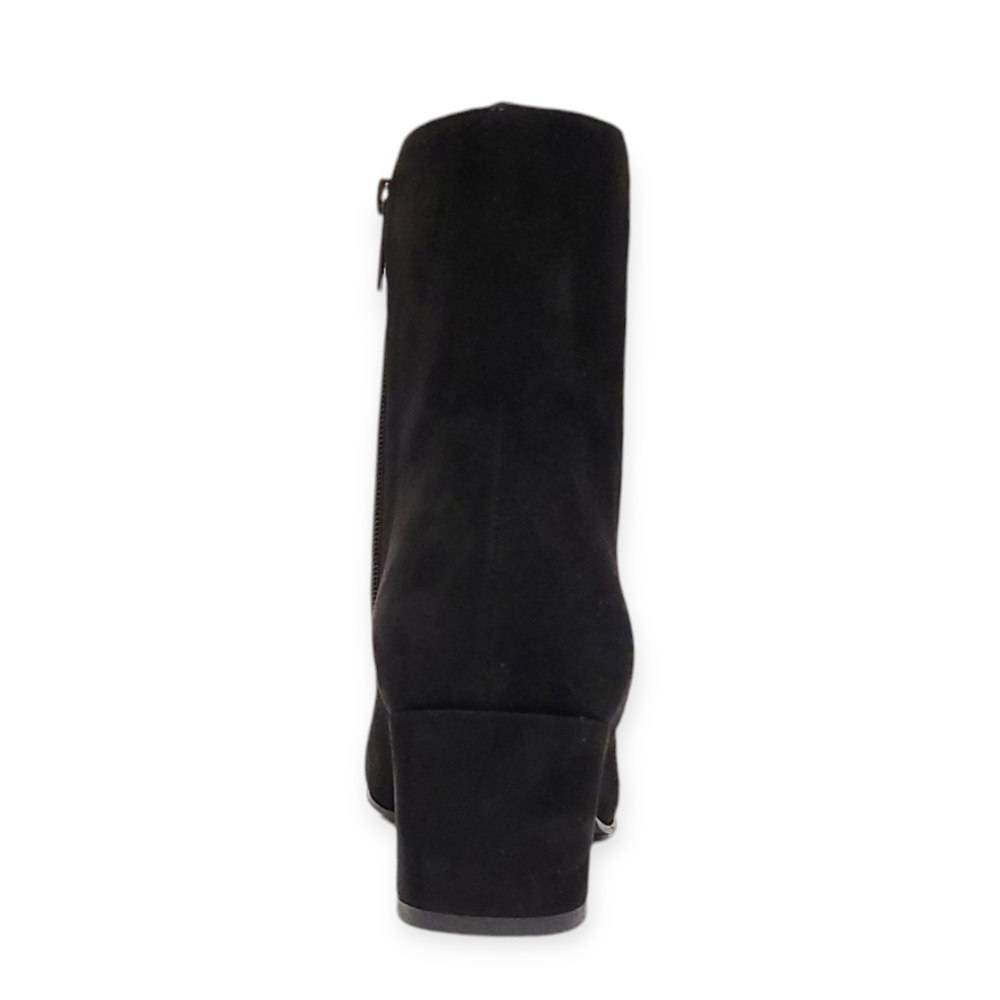 Ghete Eva negre cu toc gros 8 FW24