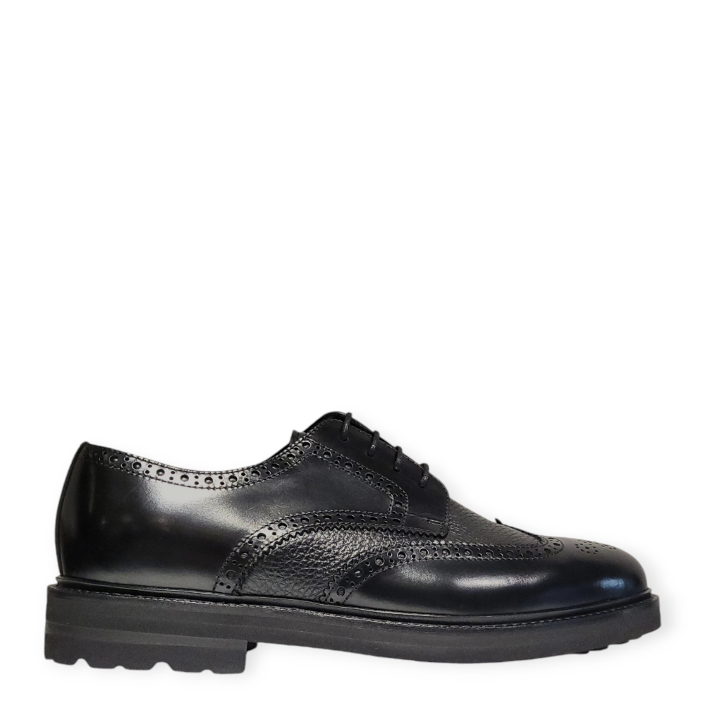 Pantofi Derby negri 82216