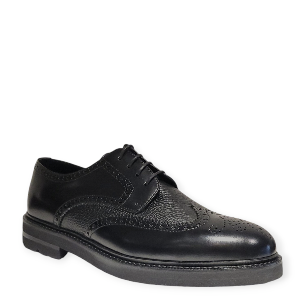Pantofi Derby negri 82216