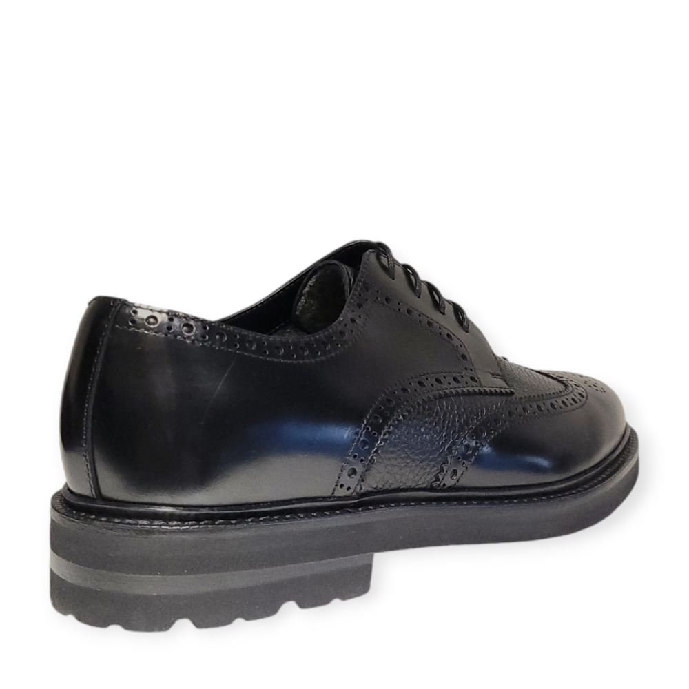 Pantofi Derby negri 82216