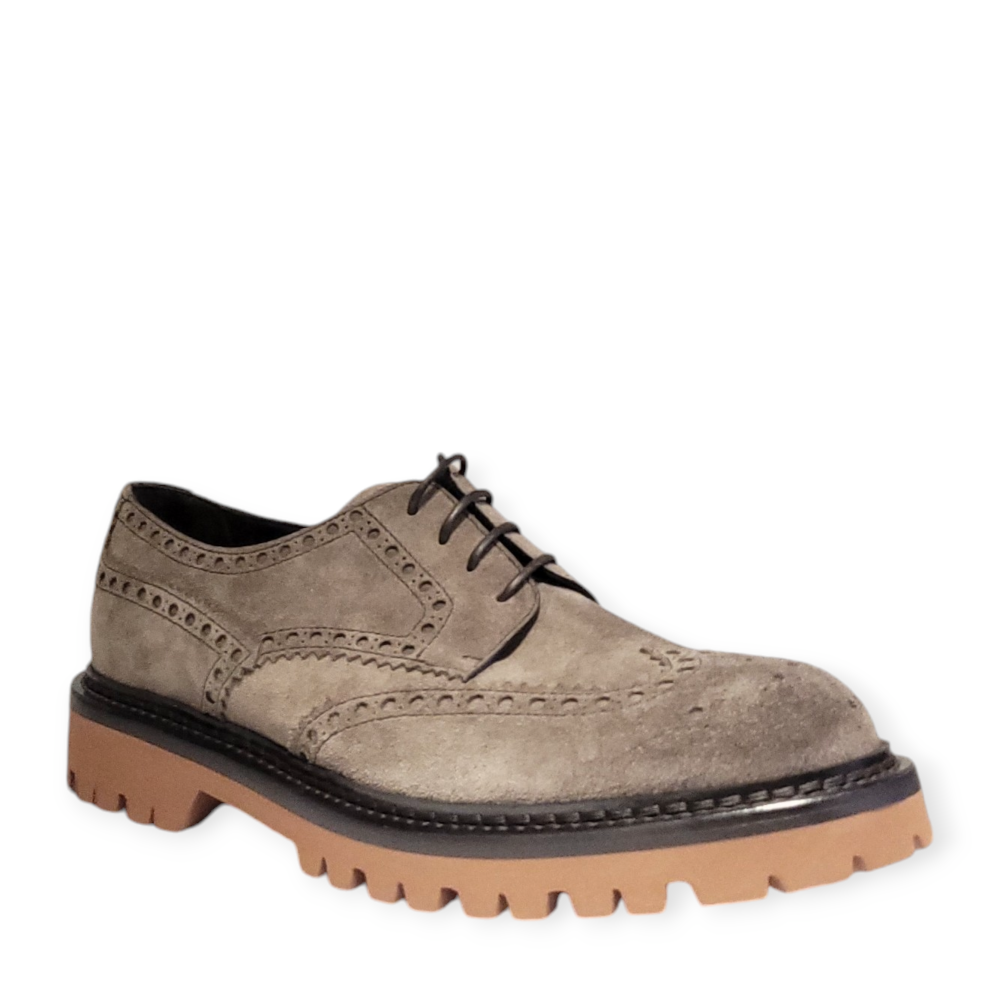 Pantofi Derby maro deschis  U067