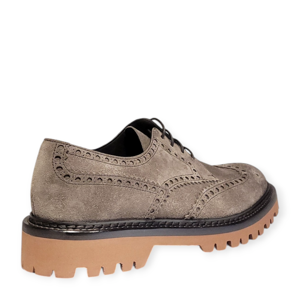 Pantofi Derby maro deschis  U067