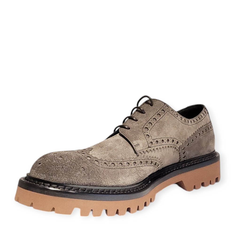 Pantofi Derby maro deschis  U067