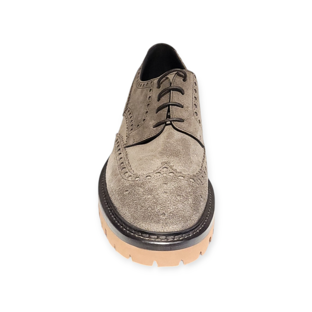 Pantofi Derby maro deschis  U067