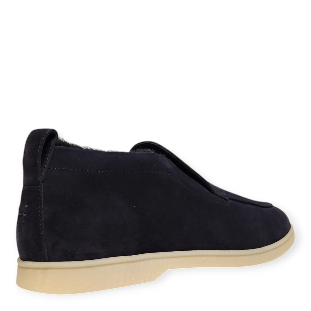 Loafers bleumarin Felix din piele intoarsa 204