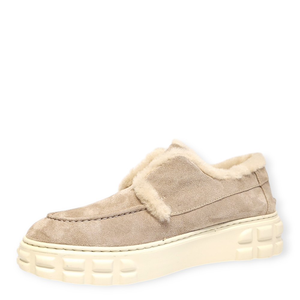 Loafers CC bej 204 din piele intoarsa