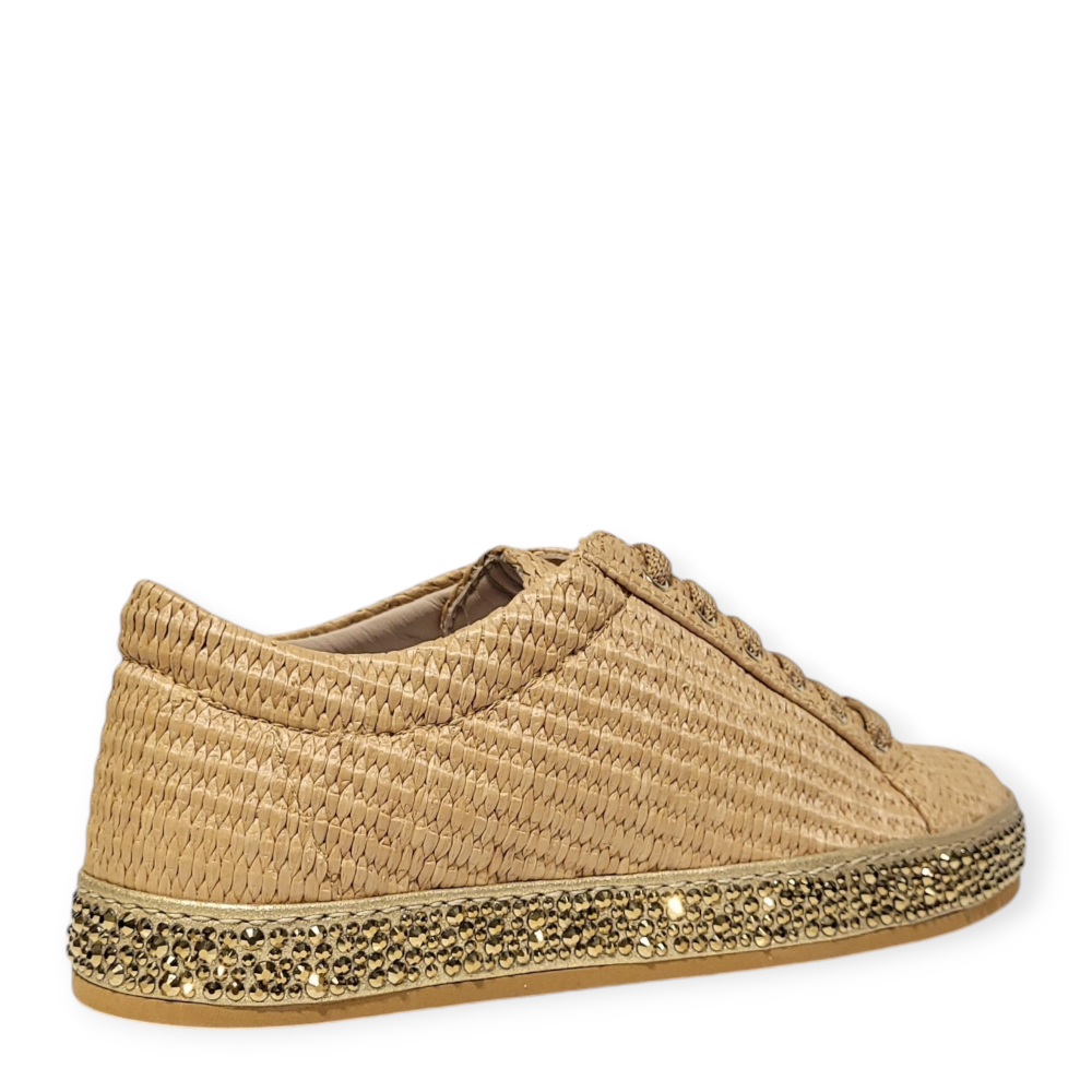 Sneakers Andrea din rafie bej 25