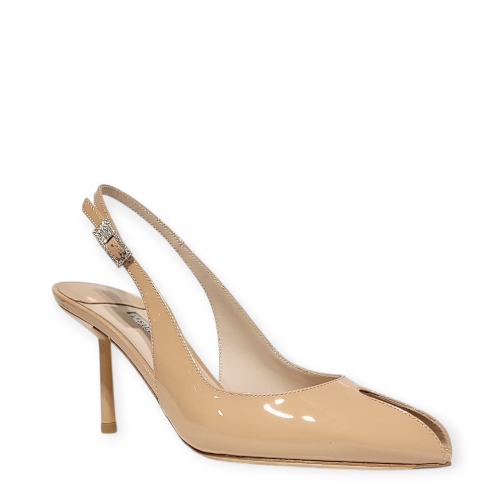 Pantofi Clivage slingback nude cu decupaj 25