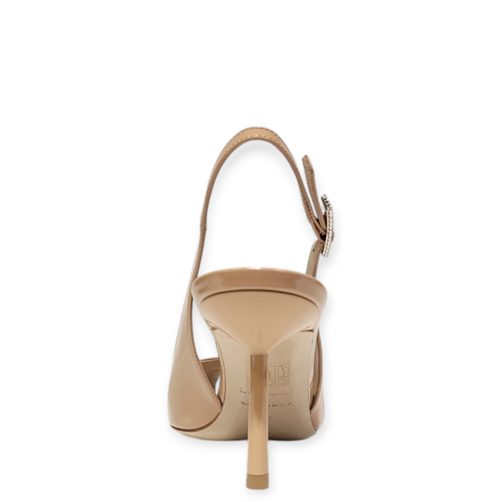 Pantofi Clivage slingback nude cu decupaj 25