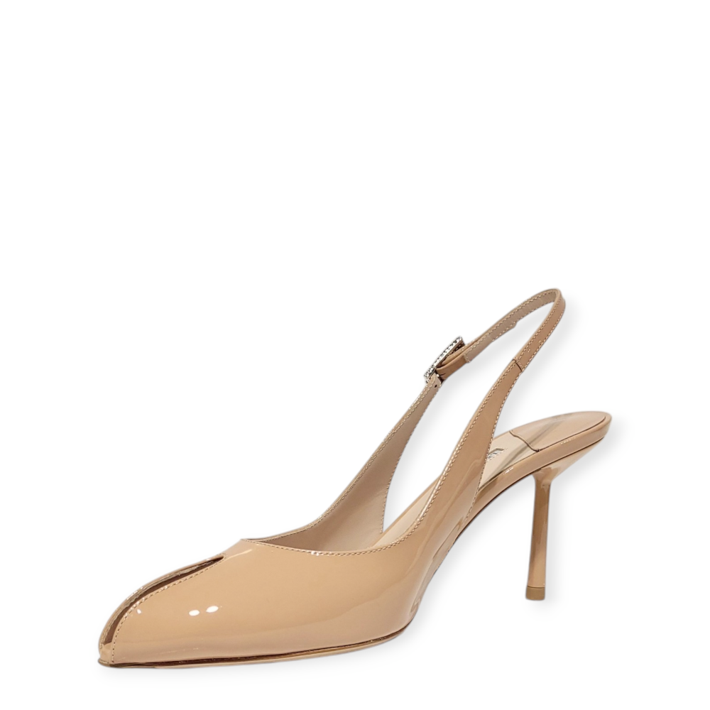 Pantofi Clivage slingback nude cu decupaj 25