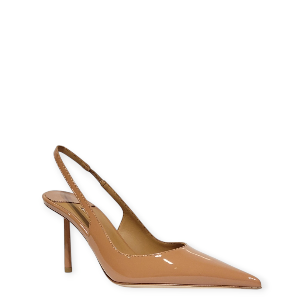 Pantofi Bella Slingback din piele nude 25