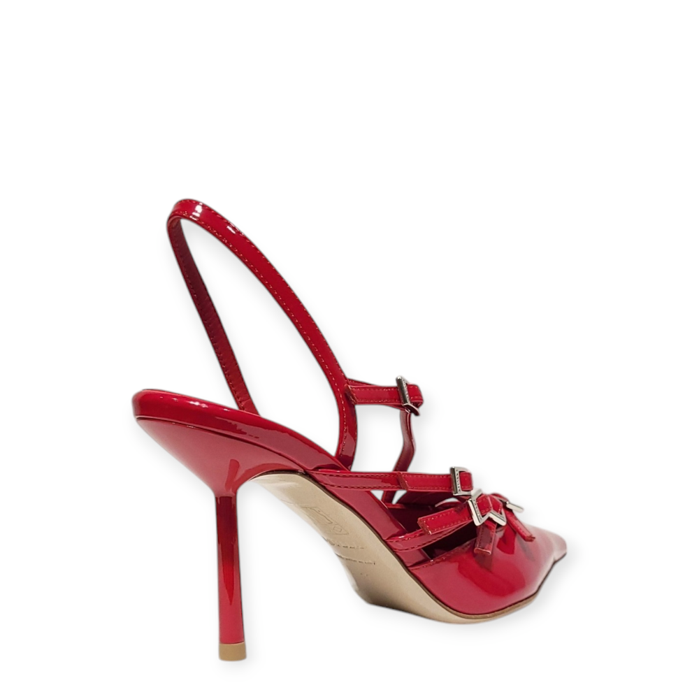 Pantofi slingback Scarlet rosii 25