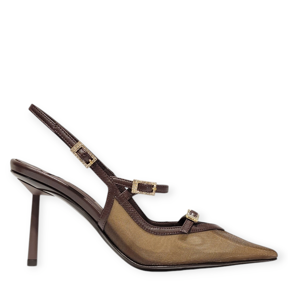 Pantofi slingback Morgana maro 25