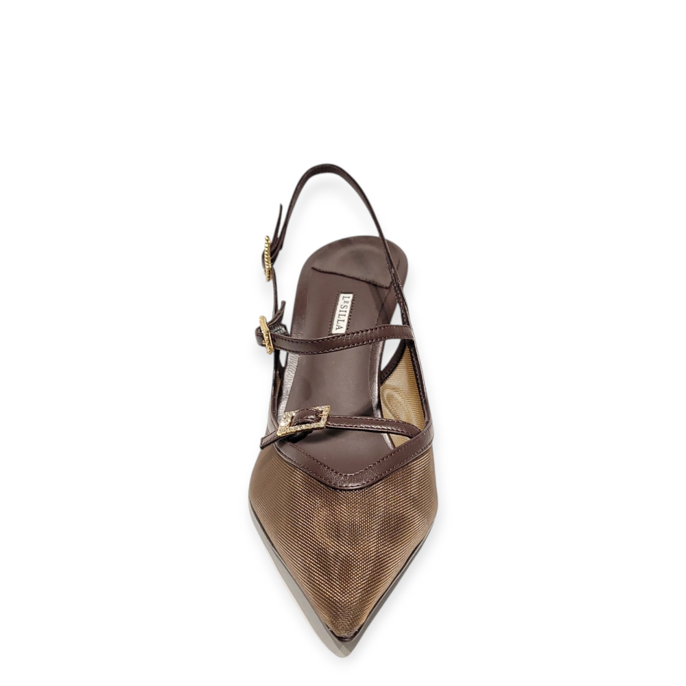 Pantofi slingback Morgana maro 25