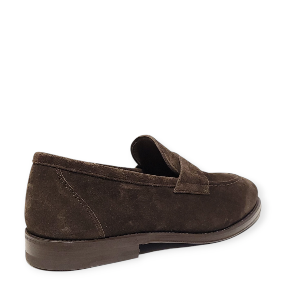Loafers maro din piele intoarsa 74406 105