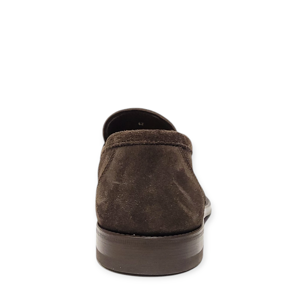 Loafers maro din piele intoarsa 74406 105