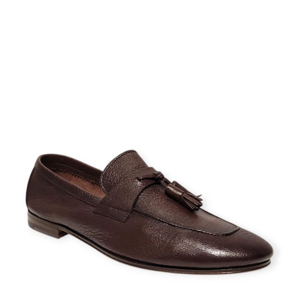Loafers Ischia maro din piele naturala 105