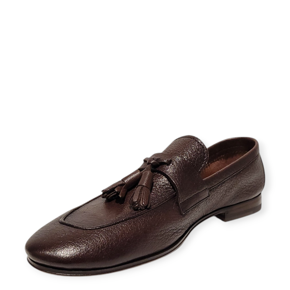 Loafers Ischia maro din piele naturala 105