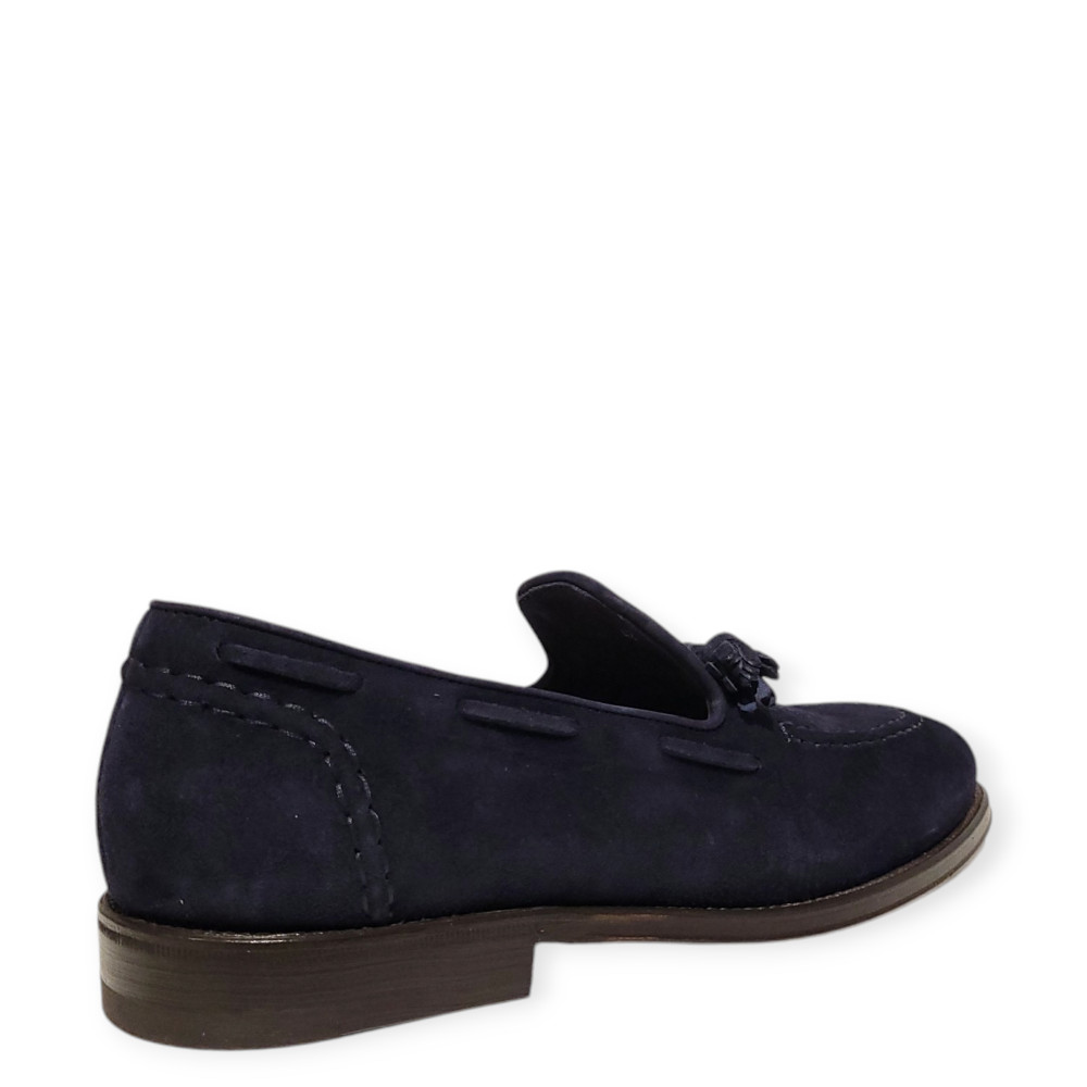 Loafers bleumarin din piele intoarsa 72404 105