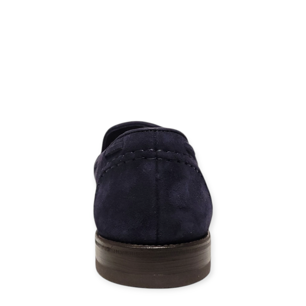 Loafers bleumarin din piele intoarsa 72404 105