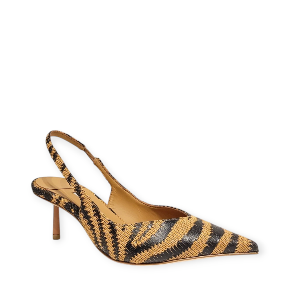 Pantofi Vivienne  Slingback din rafie 105