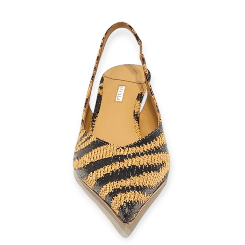 Pantofi Vivienne  Slingback din rafie 105