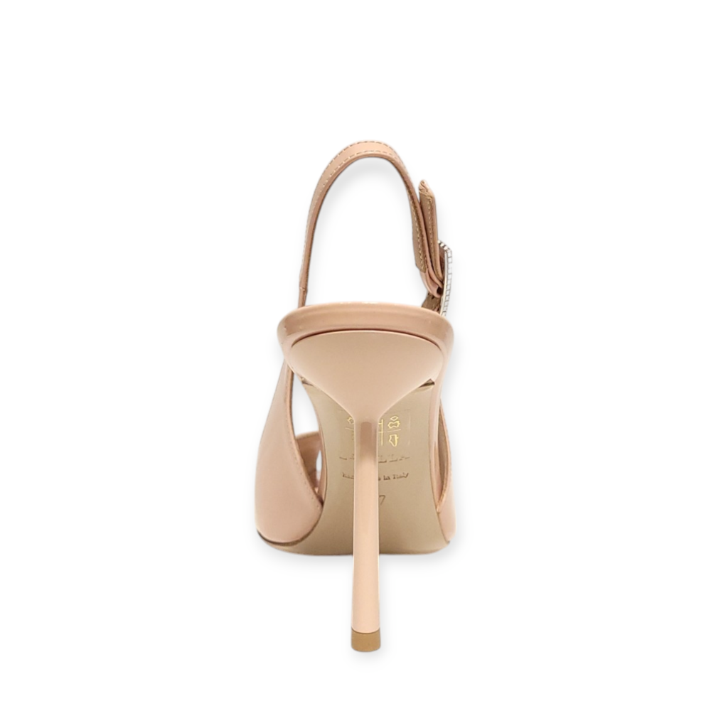 Pantofi Clivage slingback nude cu decupaj 105
