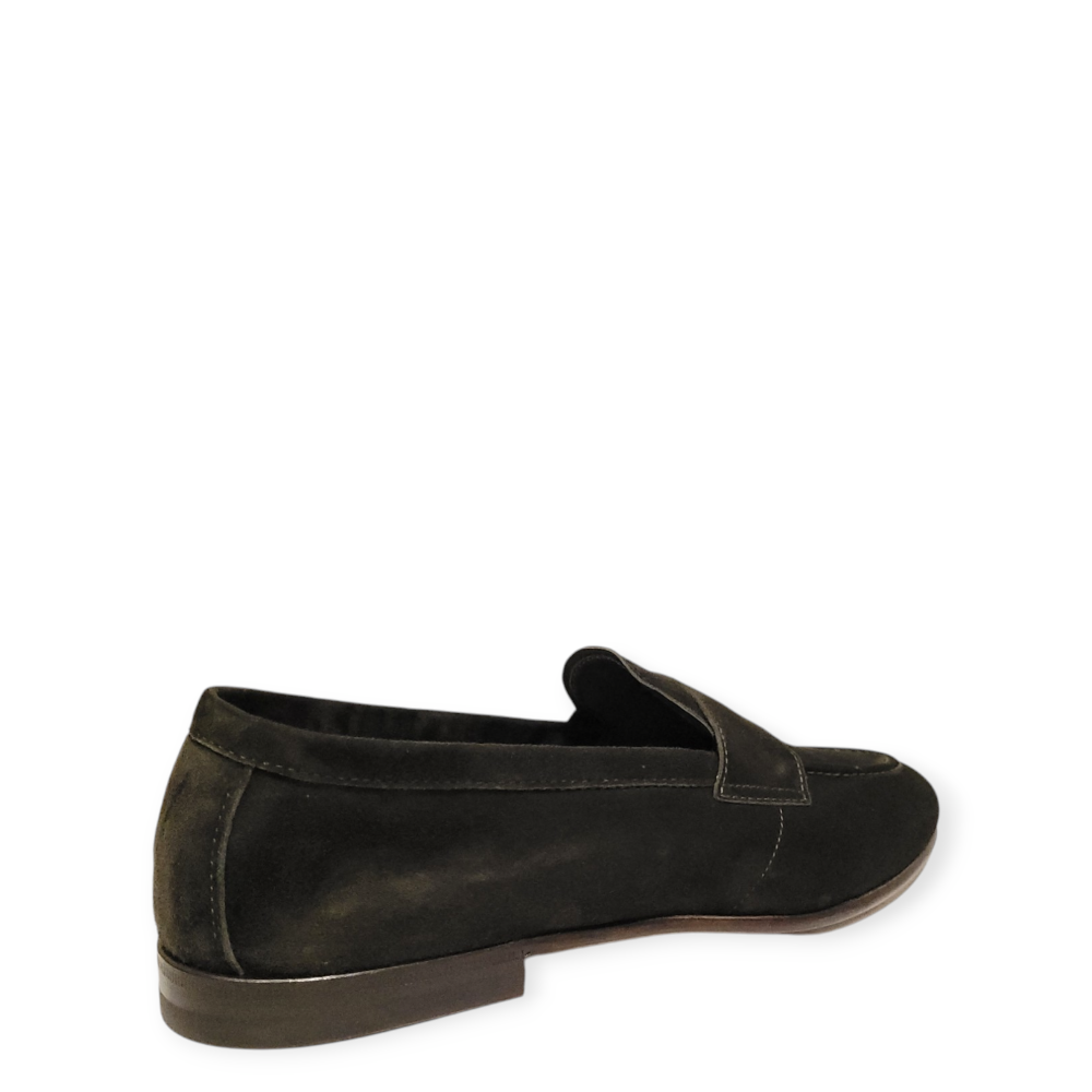 Loafers khaki 75401 din piele intoarsa 105
