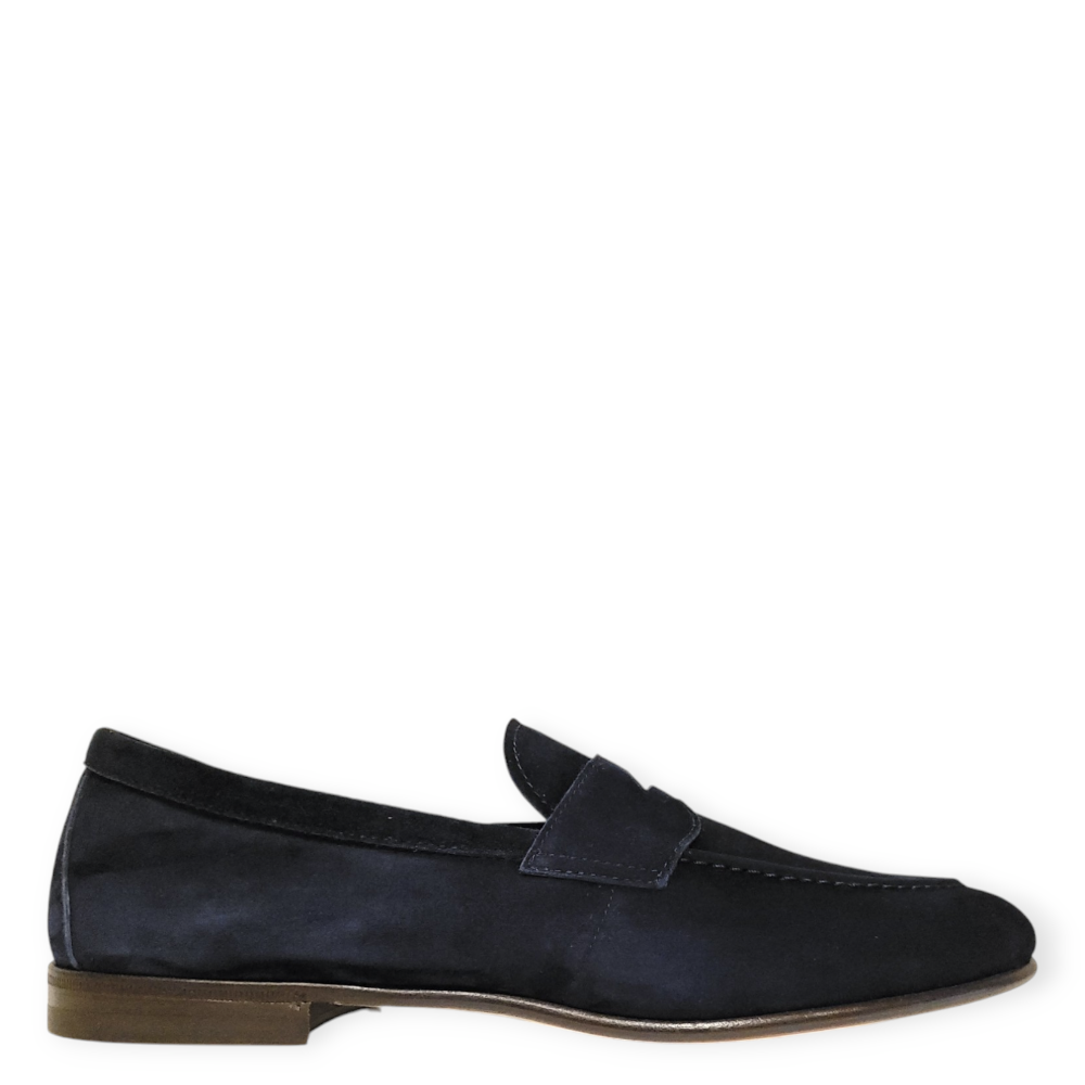 Loafers bleumarin 75401 din piele intoarsa 105