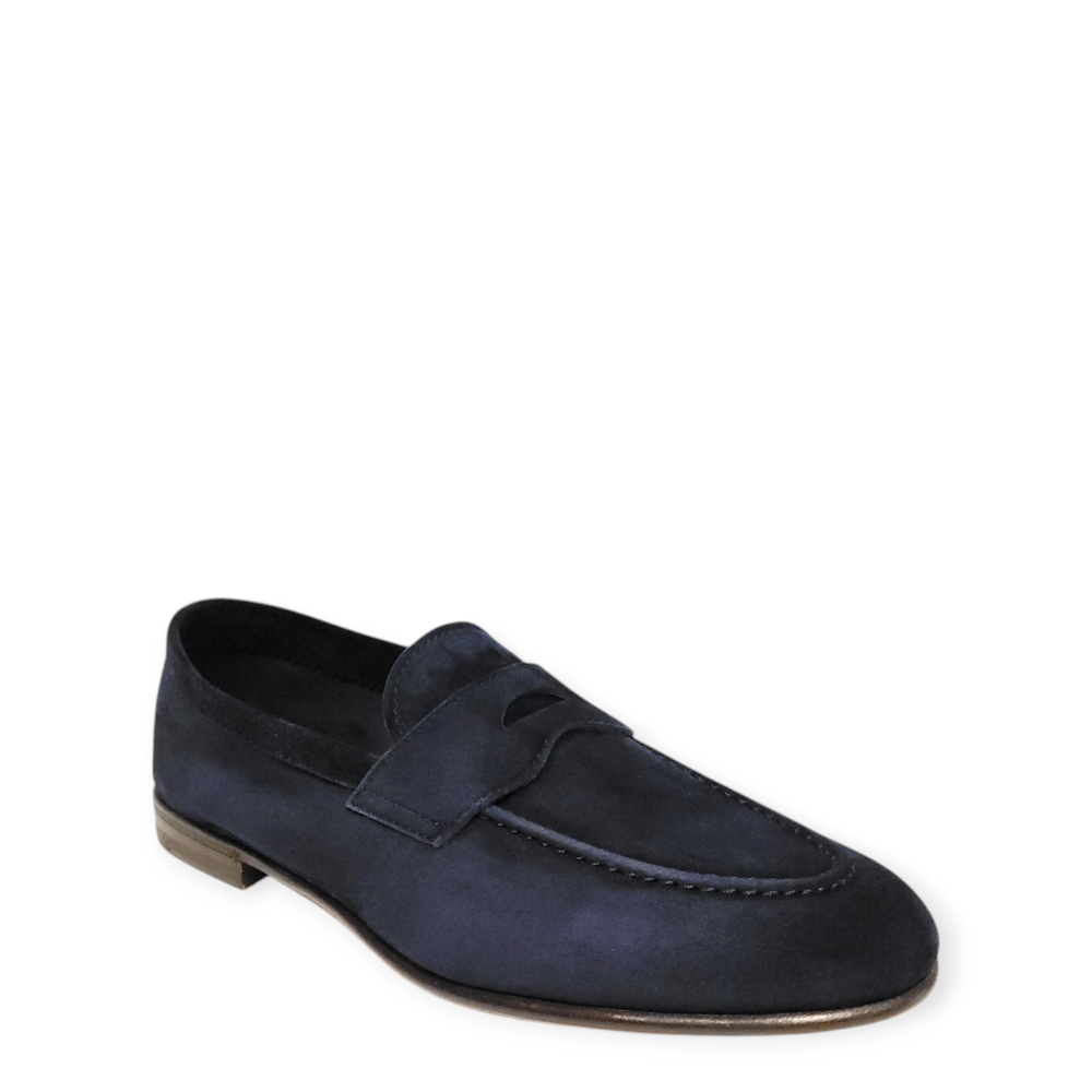 Loafers bleumarin 75401 din piele intoarsa 105