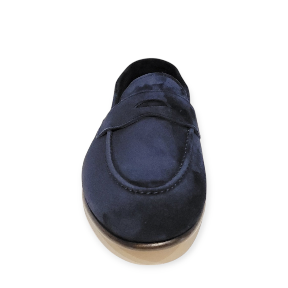 Loafers bleumarin 75401 din piele intoarsa 105