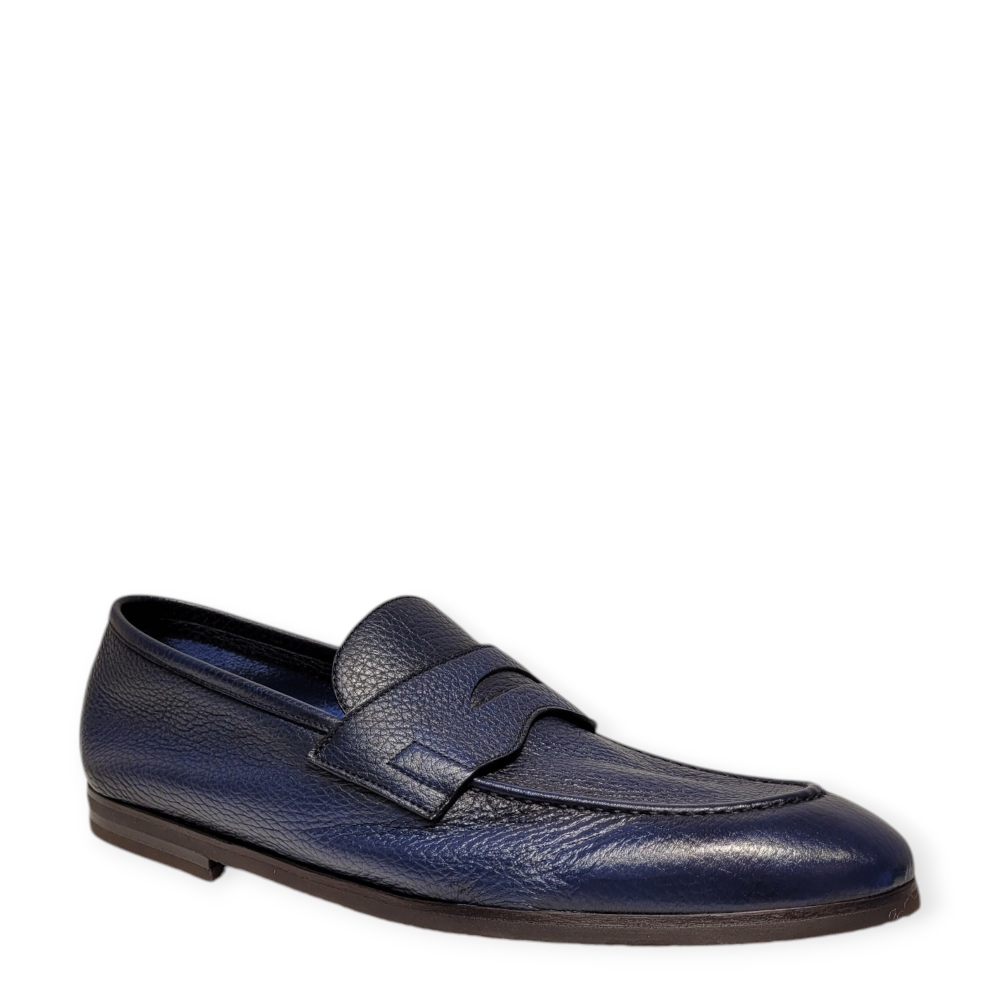 Loafers din piele naturală bleumarin 221U021 105
