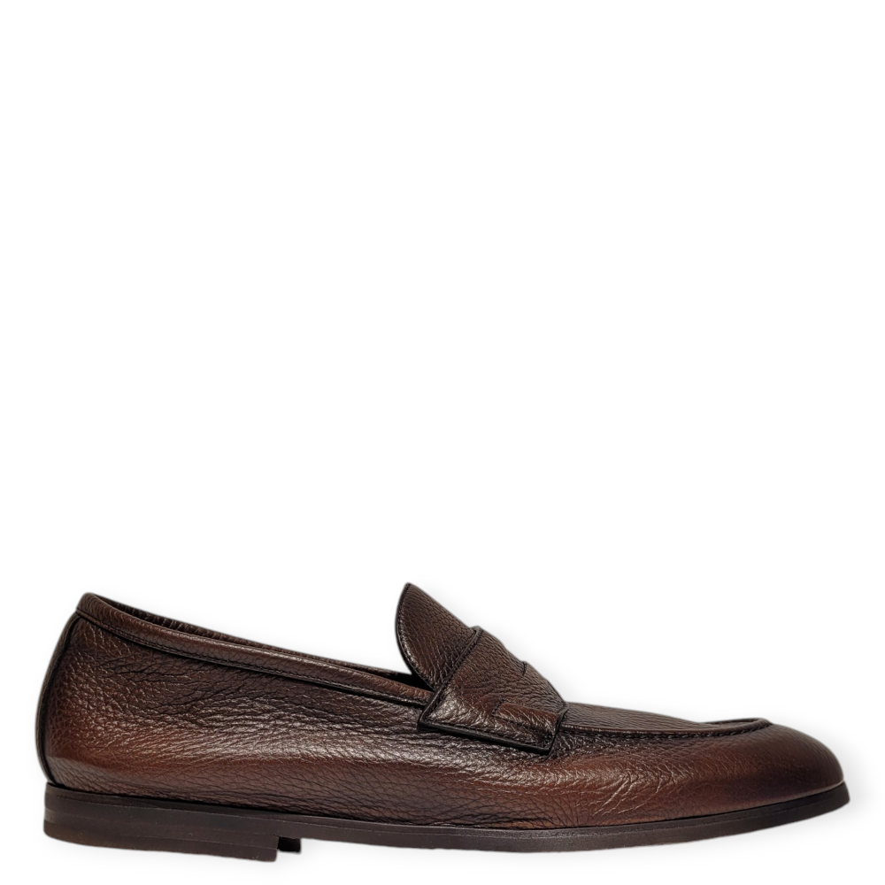 Loafers maro din  piele naturală  221U021 105