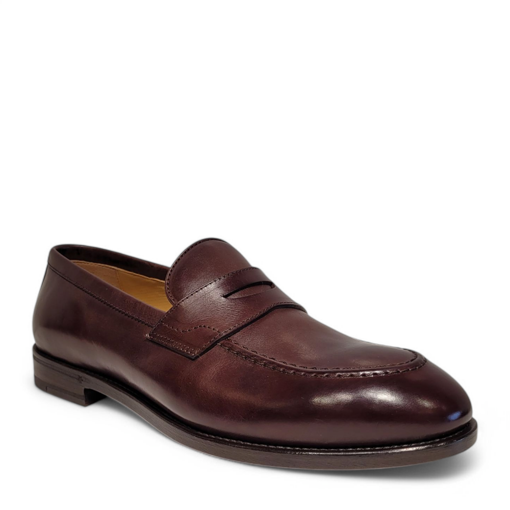 Loafers 75415P maro din piele naturala 105